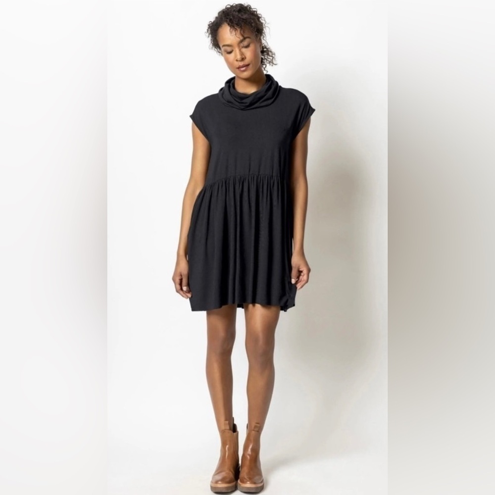 Lilla P Sleeveless Cowl Neck Dress